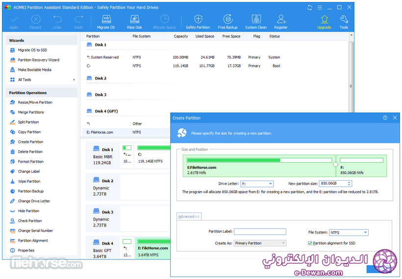 Aomei partition assistant screenshot 03
