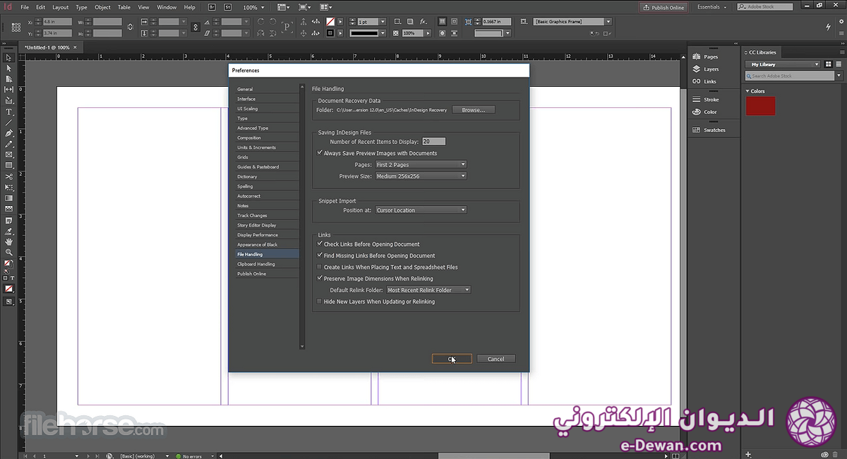 Adobe indesign screenshot 05