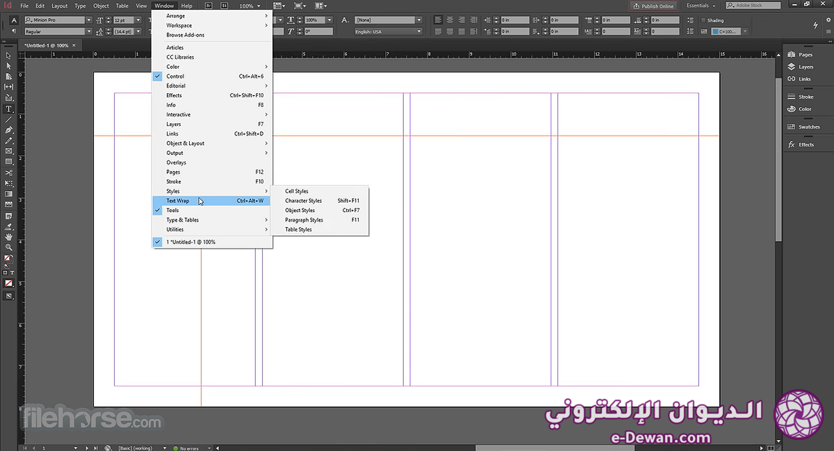 Adobe indesign screenshot 03