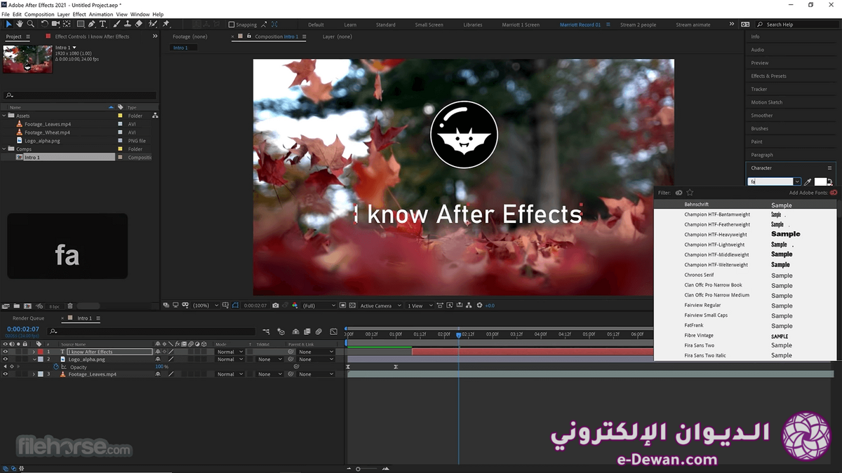 Adobe after effects screenshot 03