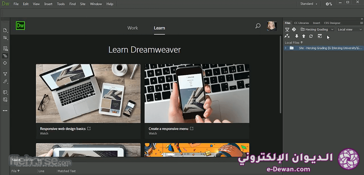 Adobe dreamweaver screenshot 01