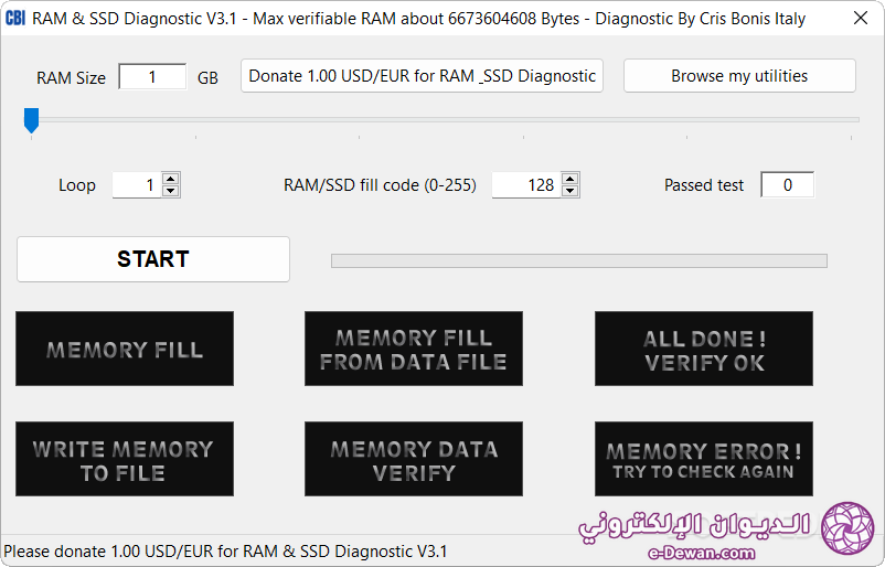 RAM SSD Diagnostic 1
