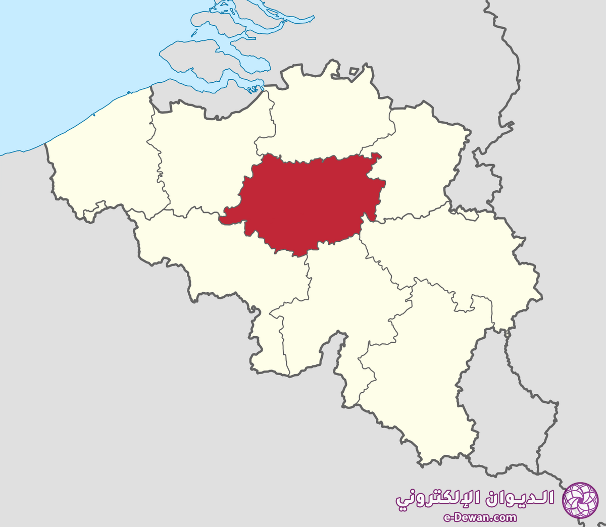 Province of Brabant in Belgium 1963 1995