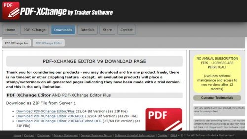 برنامج PDF-XChange Editor