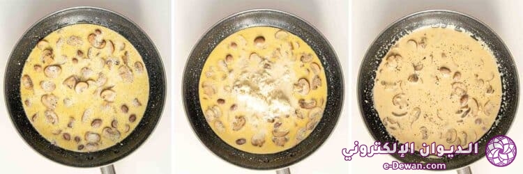 Creamy garlic mushroom chicken process shots 4 750x250