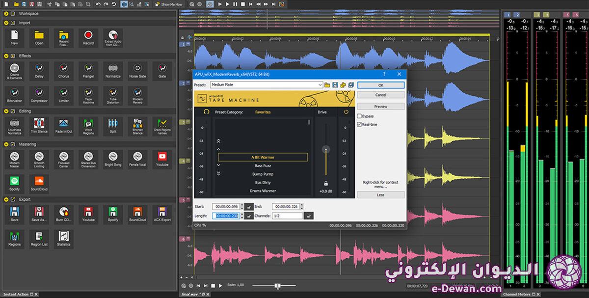 Sound forge audio studio 16 news effect plugins screenshot int