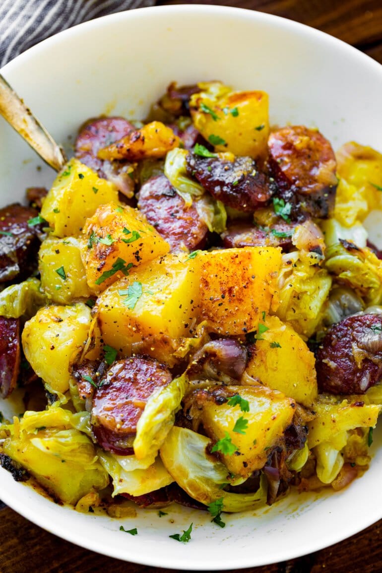 Sausage and cabbage and potatoes st patricks day dinner recipe 8 770x1155