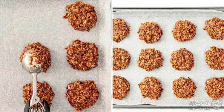No bake chocolate oatmeal cookies process shots 3 750x375