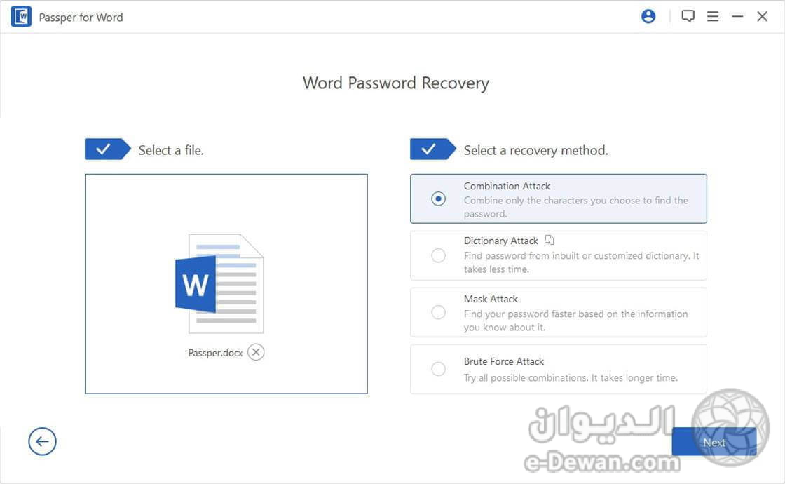 Big recover passwords step2