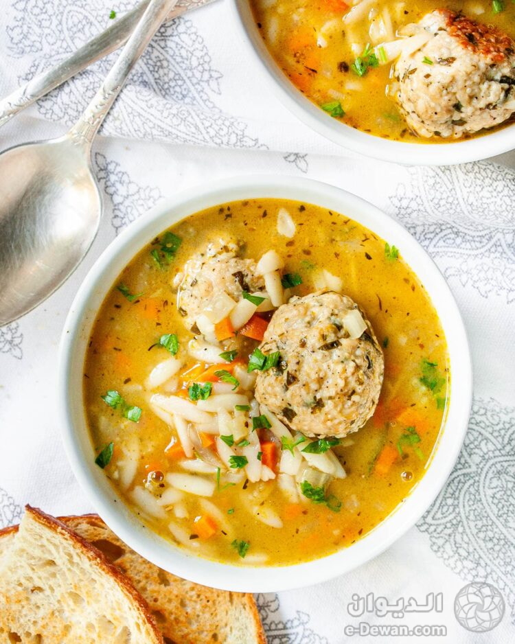 Chicken meatball noodle soup 1 750x938