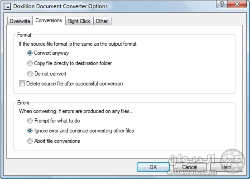 Doxillion plus document converter screenshot